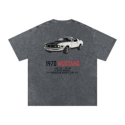 Snow Washed Oversized Cotton T-Shirt