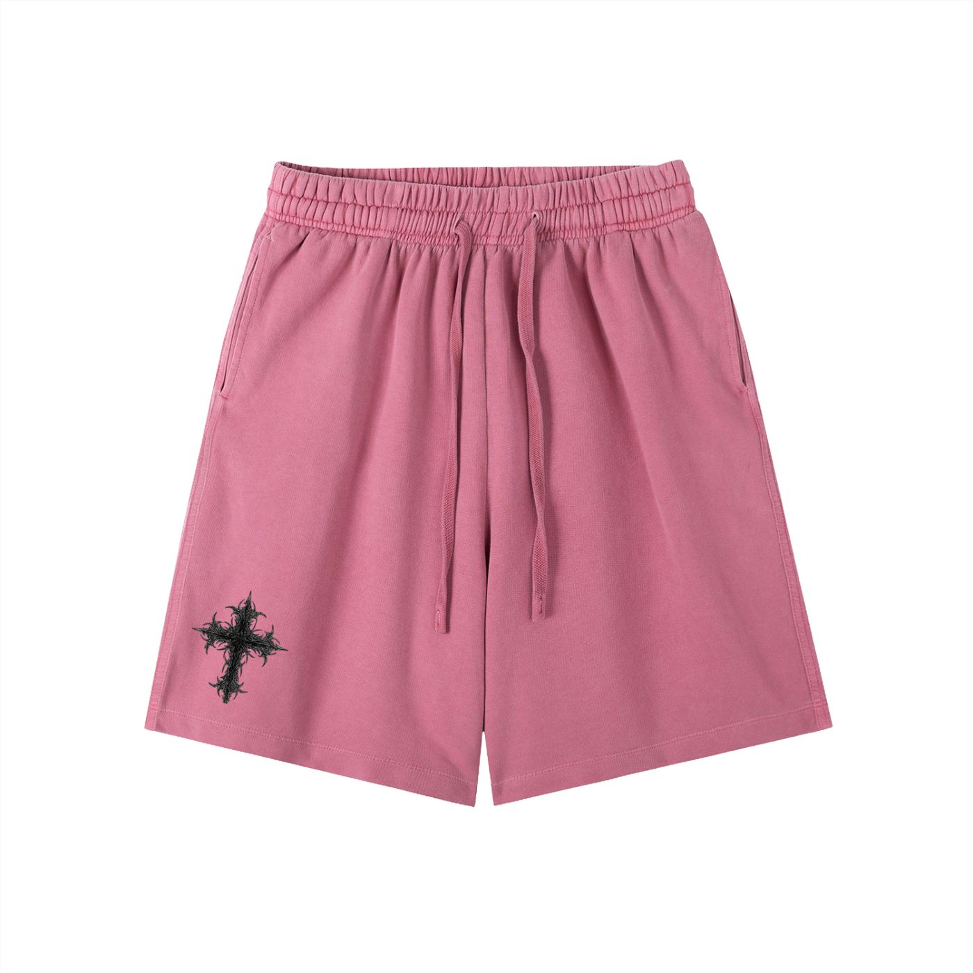 Cross-Vintage washed shorts