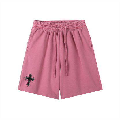 Cross-Vintage washed shorts