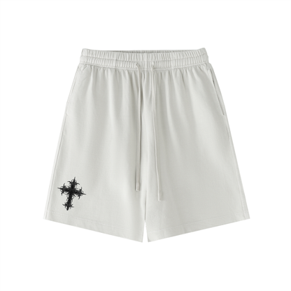 Cross-Vintage washed shorts