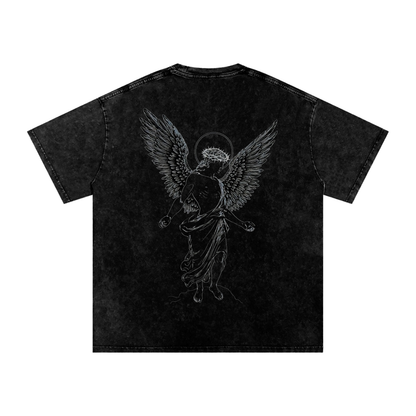Snow Washed Oversized Cotton T-Shirt